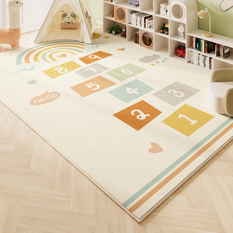Baby Nursery Rug - VIKAMA Cartoon Imitation Cashmere Carpet Children's