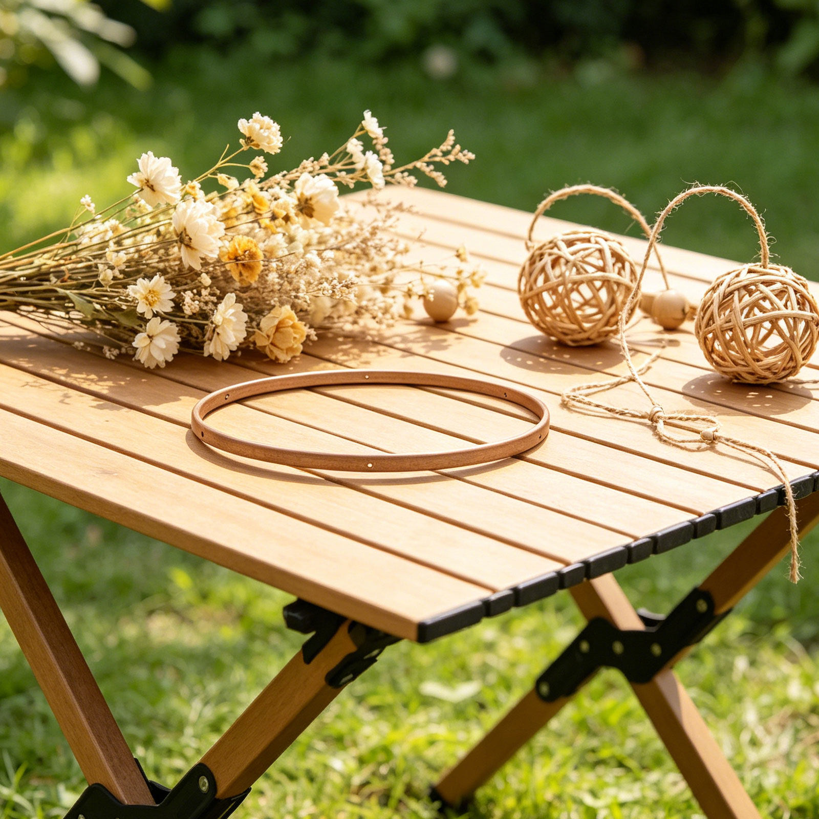 Baby Nursery Mobile - 7.8 Bamboo Rings Nursery Mobile Frame