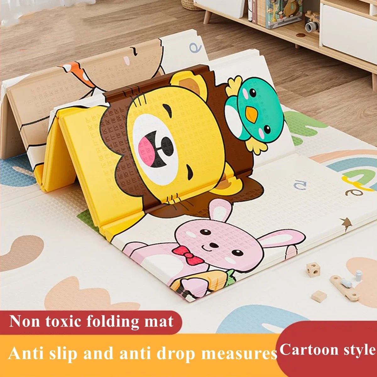 Non-Toxic Baby Play Mat Foldab - Soft Rug Nursery ulasan dan harga