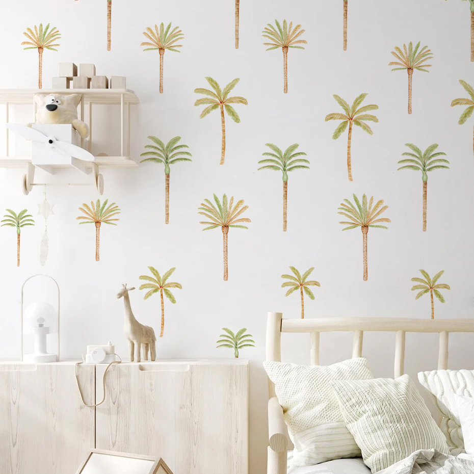 Boho Coconut Palm Tree Wall St - Baby Nursery Decor Boy ulasan dan harga