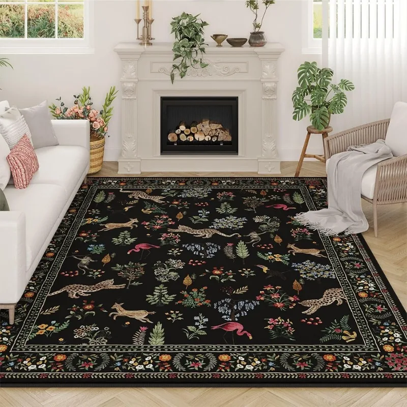 Carpet for Living Room Floral  - Soft Rug Nursery ulasan dan harga