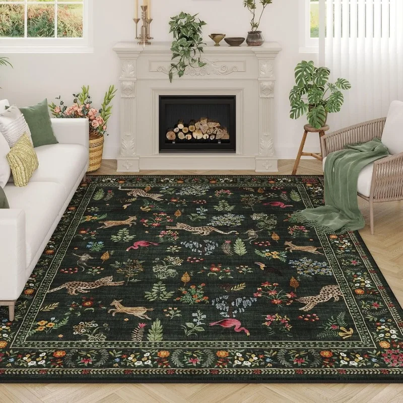 Carpet for Living Room Floral  - Soft Rug Nursery ulasan dan harga