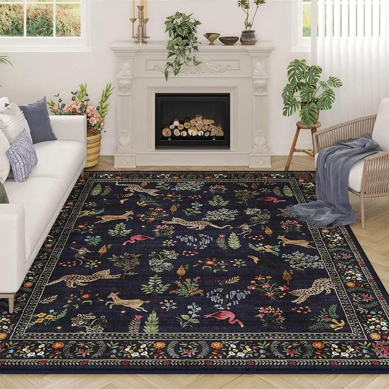 Carpet for Living Room Floral  - Soft Rug Nursery ulasan dan harga