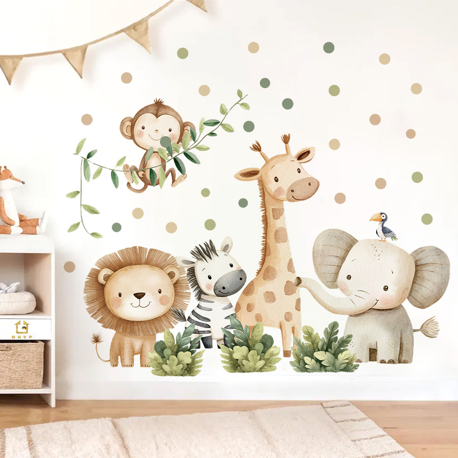 Boho Forest Animals Wall Stick - Baby Nursery Decor Boy ulasan dan harga