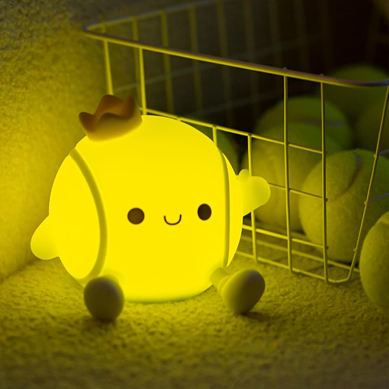Cute Tennis Night Light Silico - Baby Nursery Table Lamp ulasan dan harga