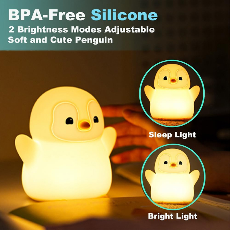 NEW Penguin Night Light Silico - Baby Nursery Table Lamp ulasan dan harga