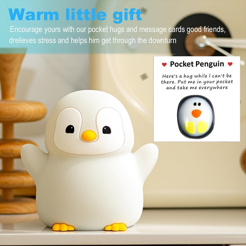 NEW Penguin Night Light Silico - Baby Nursery Table Lamp ulasan dan harga