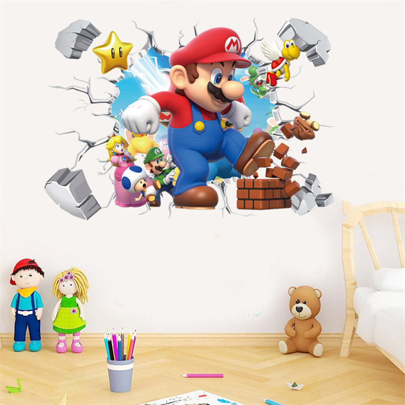 3D Cartoon Anime Game Characte - Baby Nursery Labels ulasan dan harga