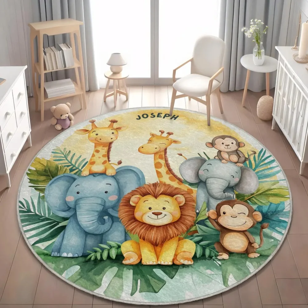 Wild Safari Animal Floor Mat G - Soft Rug Nursery ulasan dan harga