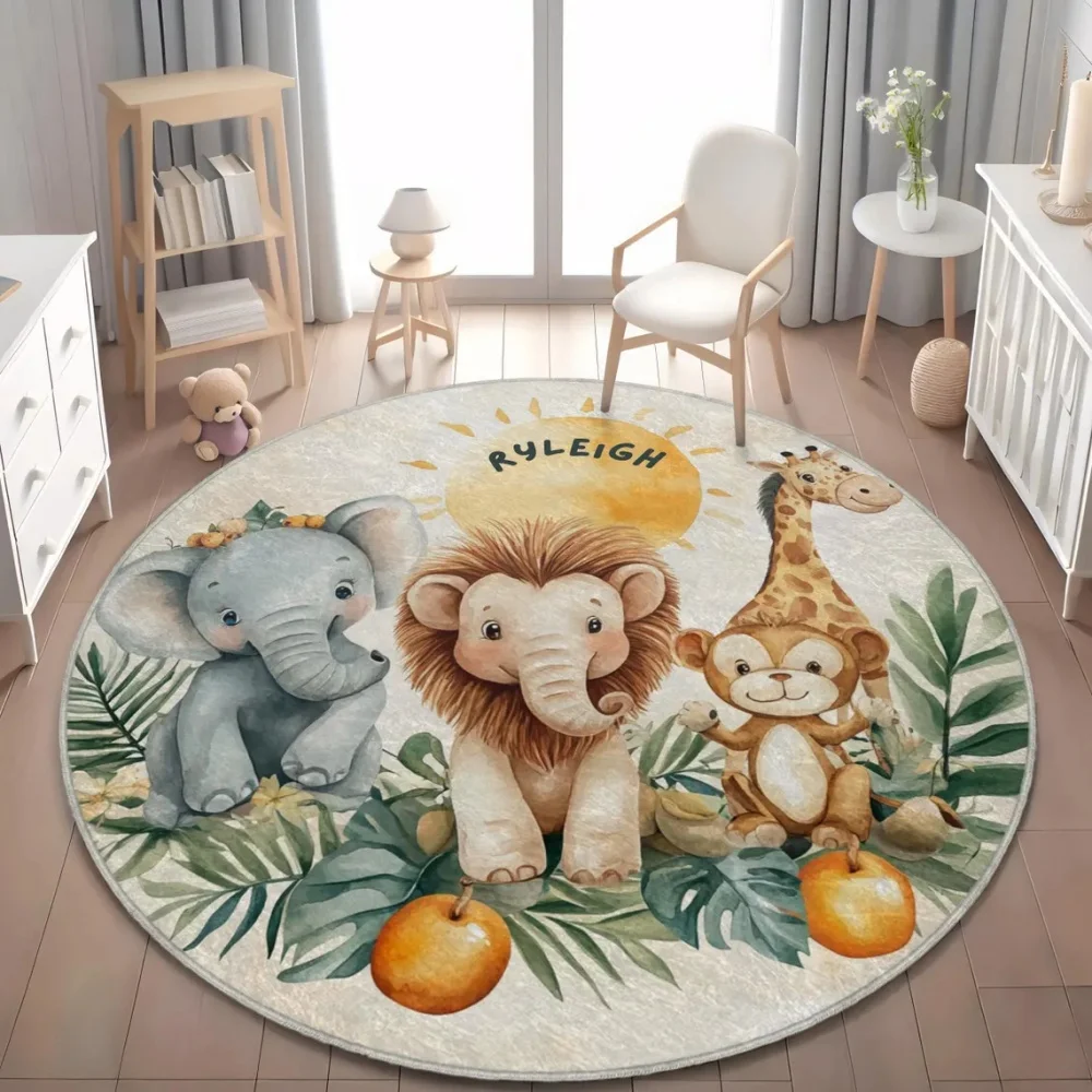 Wild Safari Animal Floor Mat G - Soft Rug Nursery ulasan dan harga
