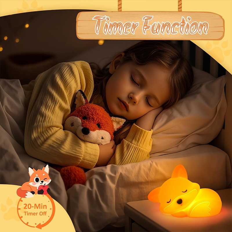 Cute Fox Animal Night Light Si - Baby Nursery Table Lamp ulasan dan harga