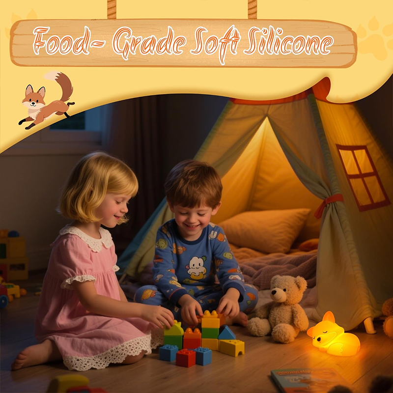 Cute Fox Animal Night Light Si - Baby Nursery Table Lamp ulasan dan harga