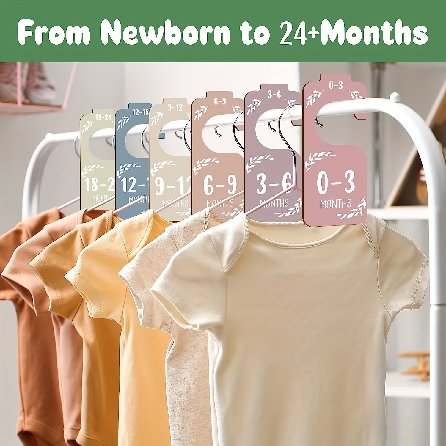 8pcs Wooden Baby Closet Divide - Baby Nursery Wardrobe ulasan dan harga