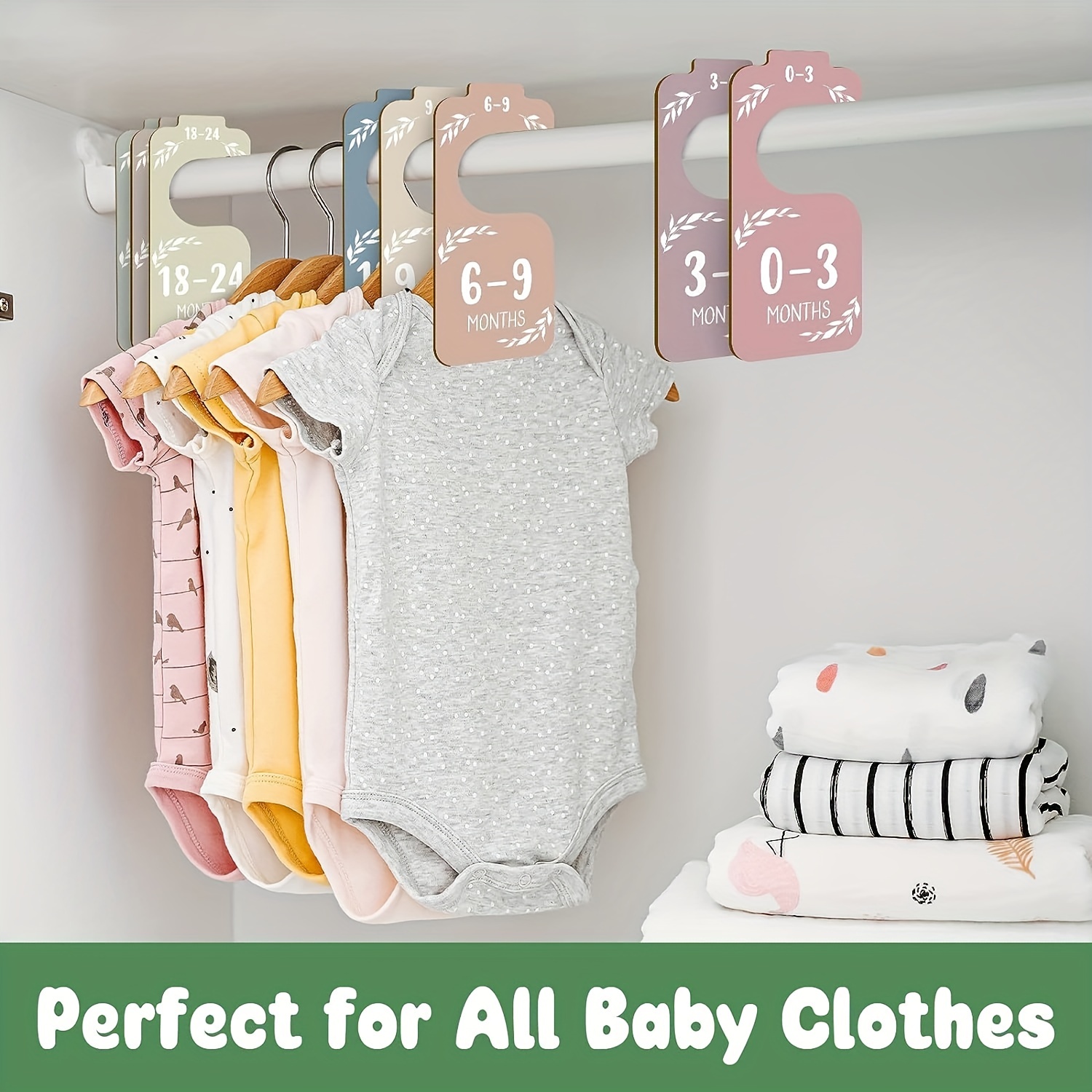 8pcs Wooden Baby Closet Divide - Baby Nursery Wardrobe ulasan dan harga