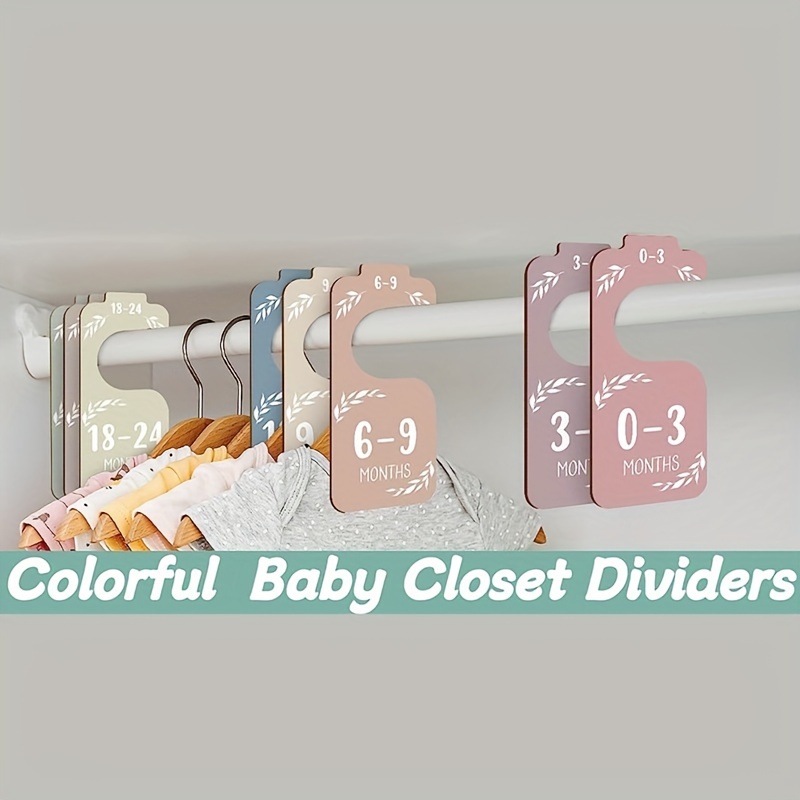 8pcs Wooden Baby Closet Divide - Baby Nursery Wardrobe ulasan dan harga