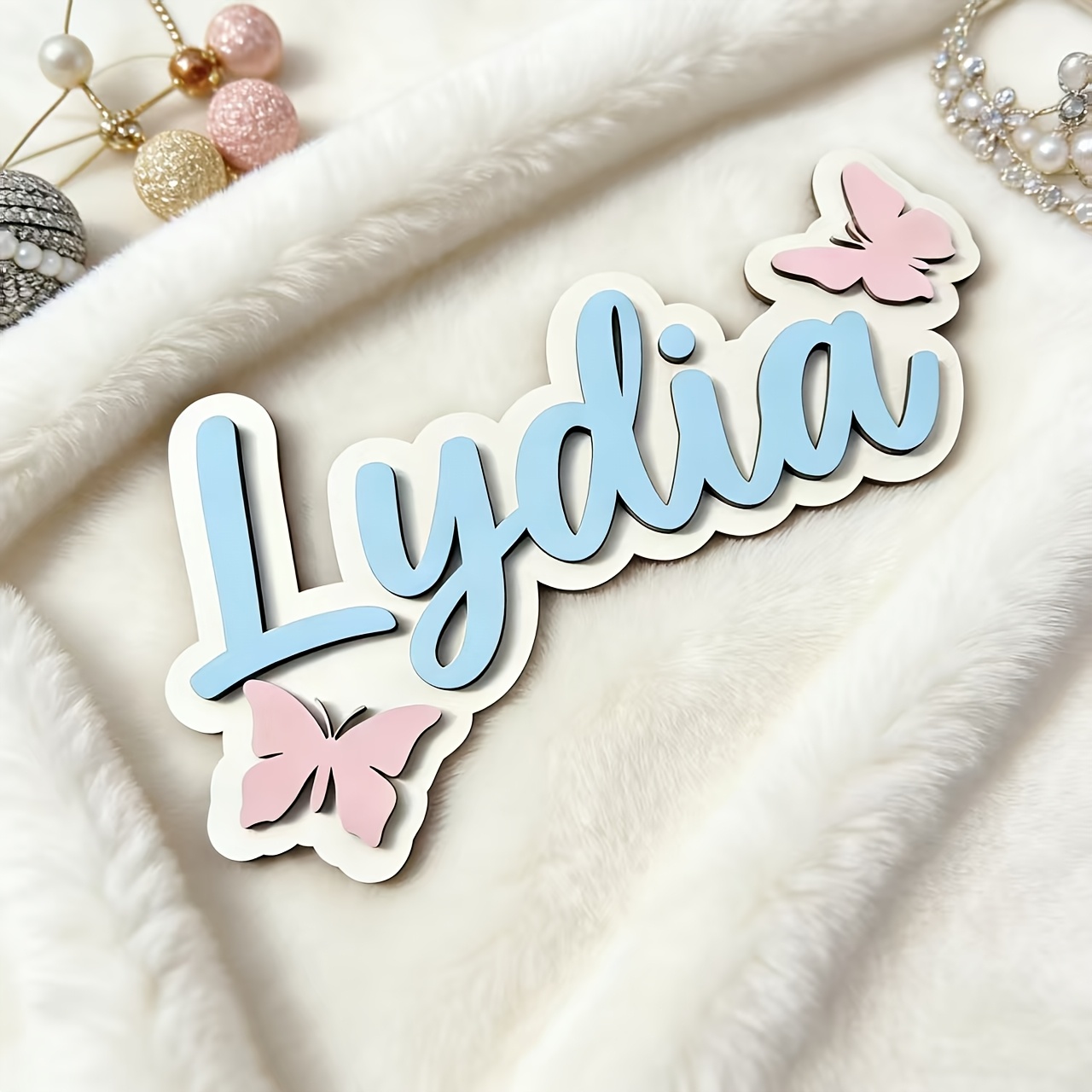 Personalized Blue & Pink Butte - Baby Nursery Baby ulasan dan harga