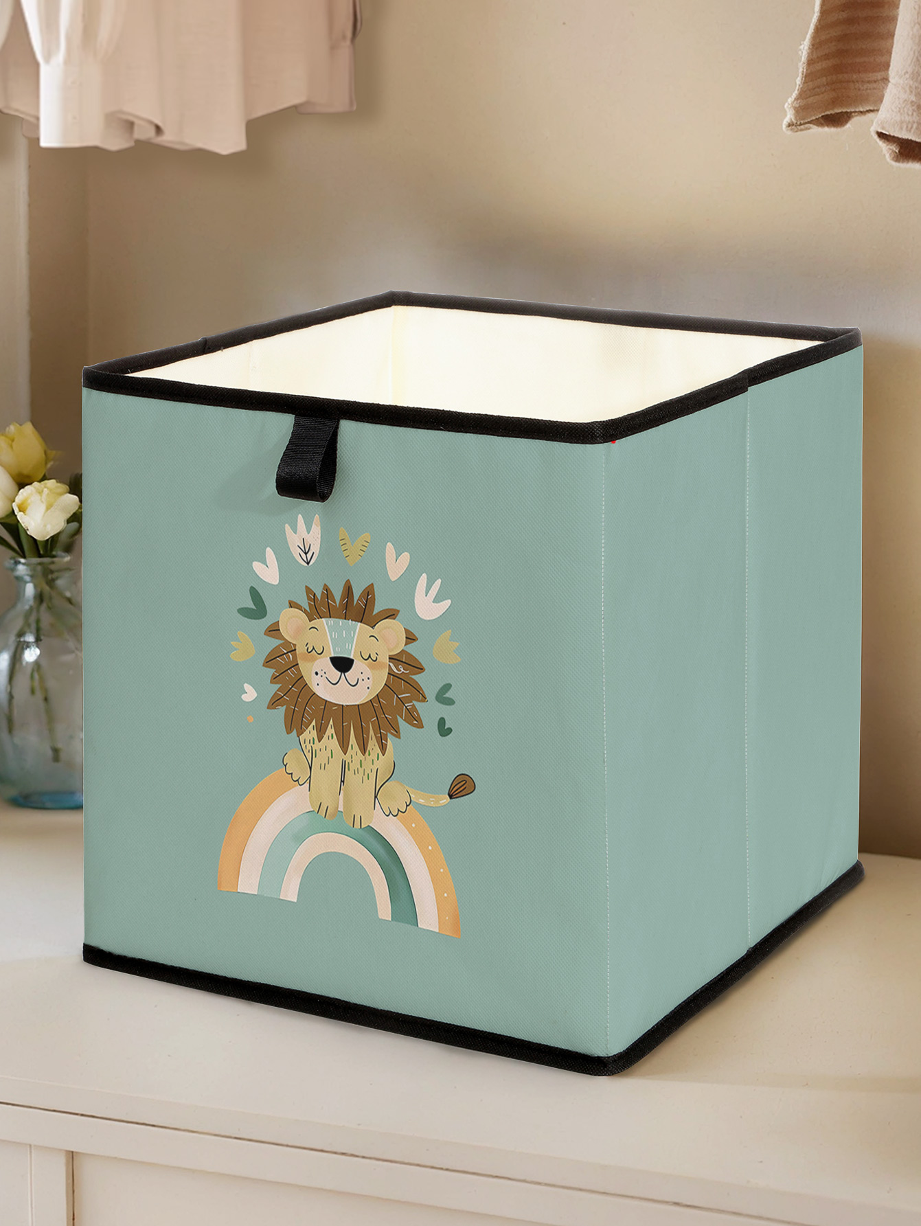 Cute Lion Rainbow Print Foldab - Baby Nursery Wardrobe ulasan dan harga