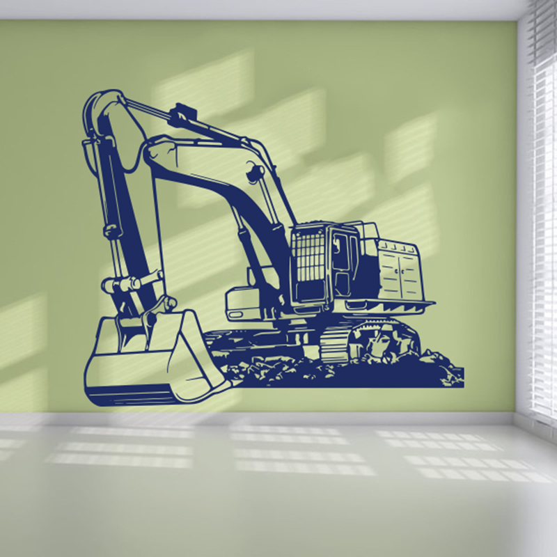 Large Heavy Equipmen Excavator - Baby Nursery Labels ulasan dan harga
