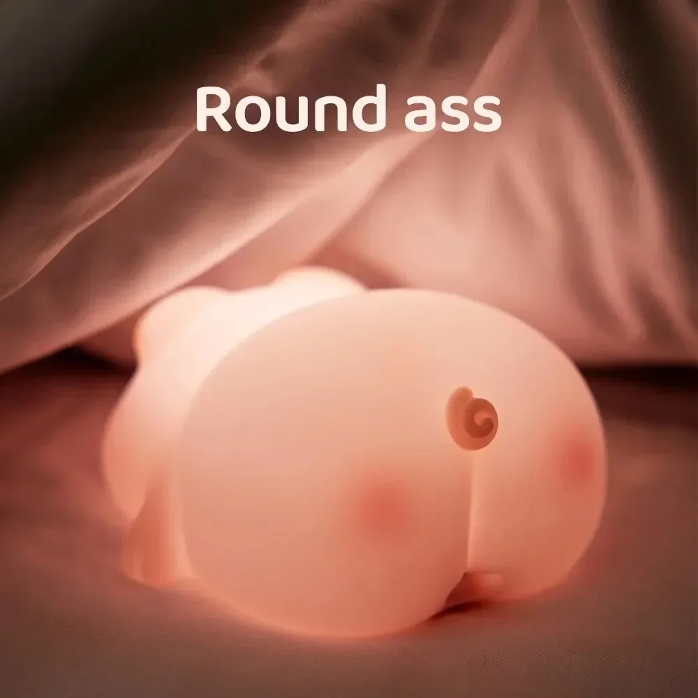 Piggy Bunny Night Light Led Ta - Baby Nursery Table Lamp ulasan dan harga