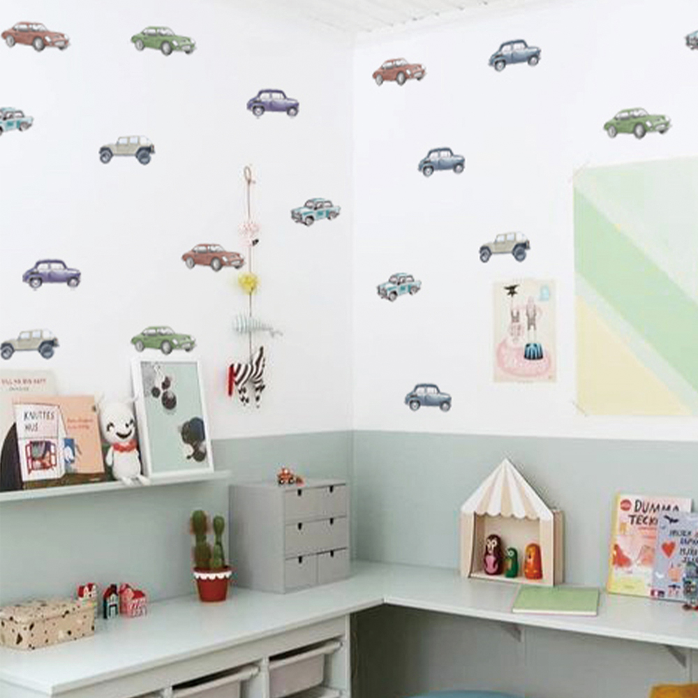 Cartoon Kids Transport Car Tru - Baby Nursery Labels ulasan dan harga