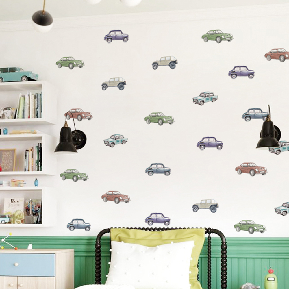 Cartoon Kids Transport Car Tru - Baby Nursery Labels ulasan dan harga