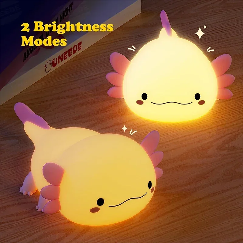 Cute Axolotl Night Light Silic - Baby Nursery Table Lamp ulasan dan harga