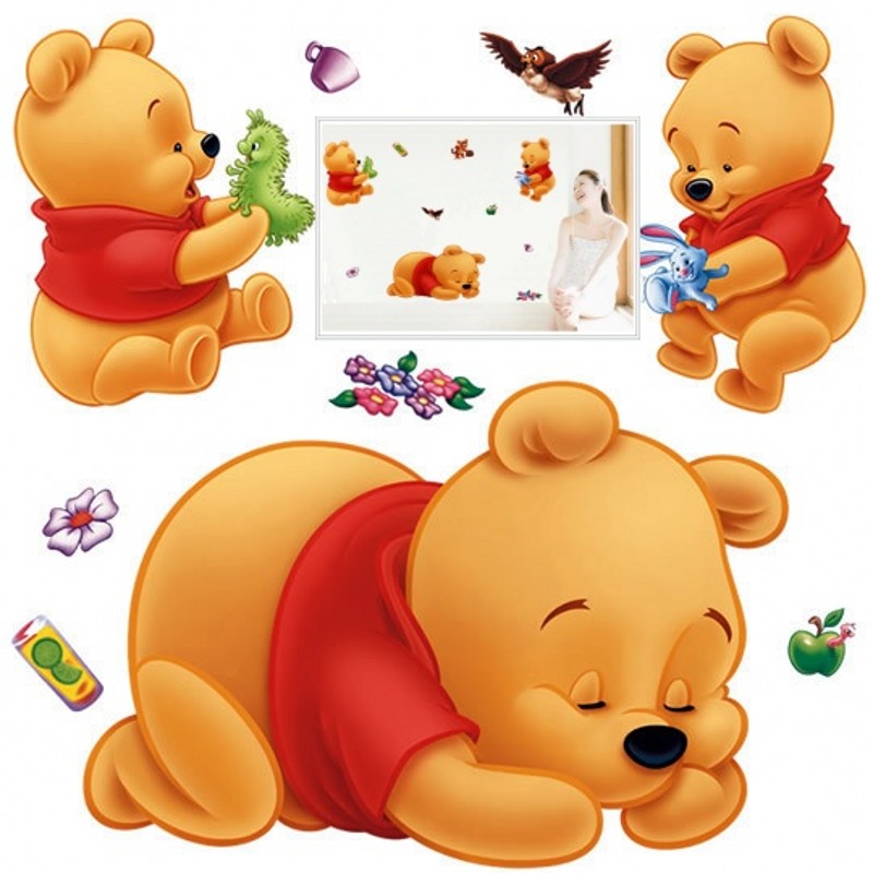 3d Winnie The Pooh Wall Sticke - Baby Nursery Winnie The Pooh ulasan dan harga