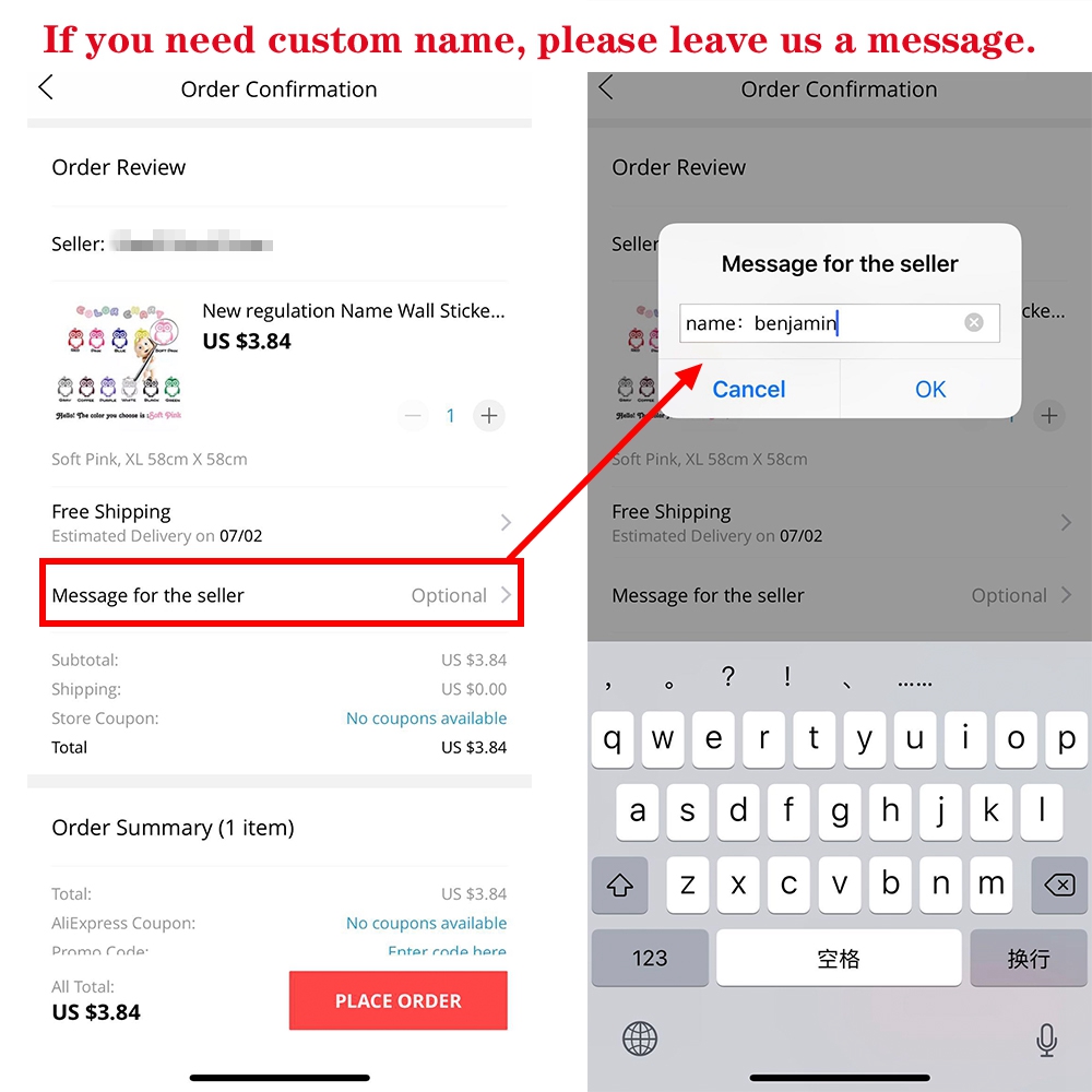 YOUR TEXT Vinyl Decal Sticker  - Baby Nursery Labels ulasan dan harga