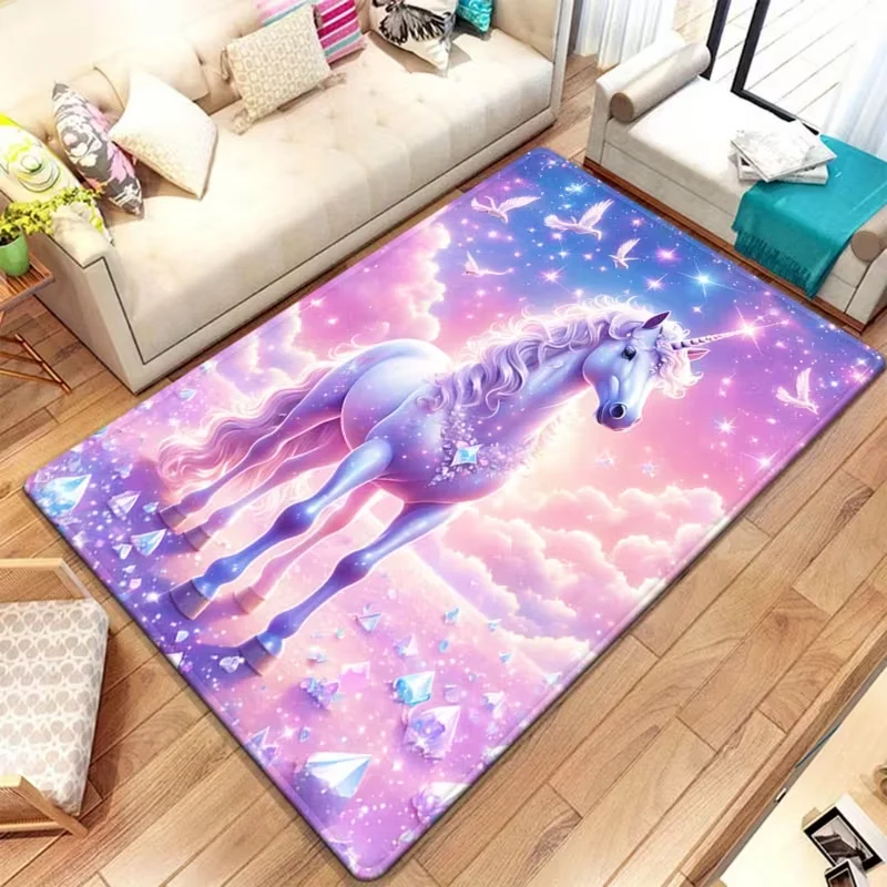 Magical Unicorn Pink Cloud Fan - Soft Rug Nursery ulasan dan harga