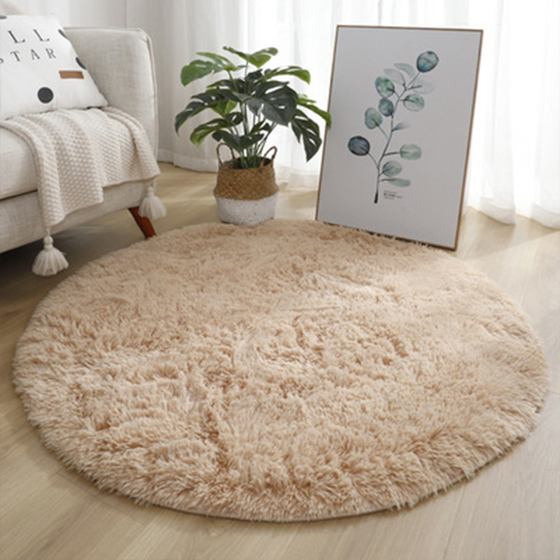 Super Soft Fluffy Round Rug Pl - Soft Rug Nursery ulasan dan harga