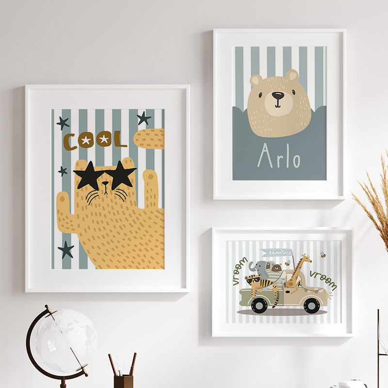 Kawaii Tiger Lion Giraffe Car  - Baby Nursery Giraffe ulasan dan harga