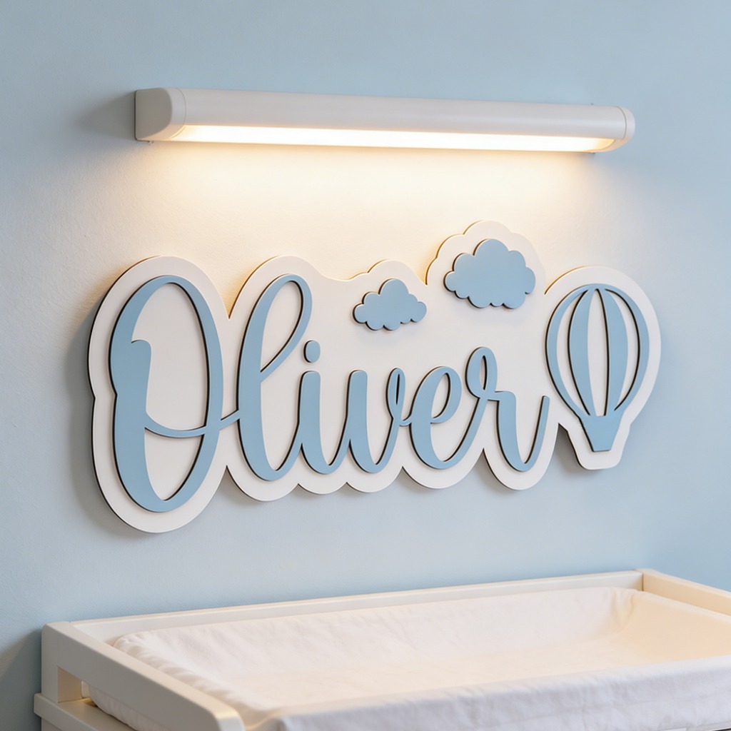 Personalized Custom Wooden Nam - Baby Nursery Decor Boy ulasan dan harga
