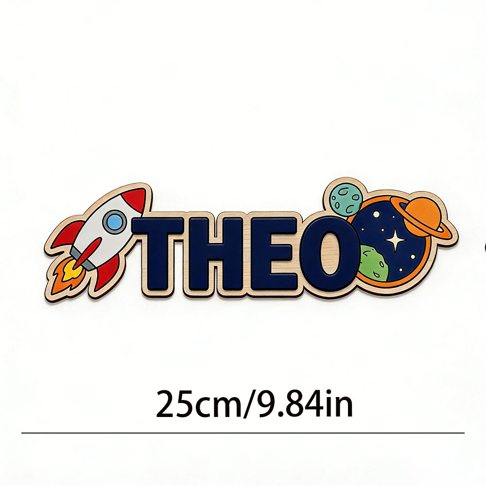 Personalized Space Rocket Name - Baby Nursery Decor Boy ulasan dan harga