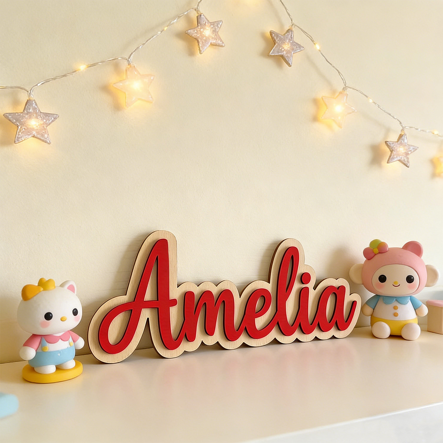 1pc Customized Double-layer Wo - Baby Nursery Decor Boy ulasan dan harga