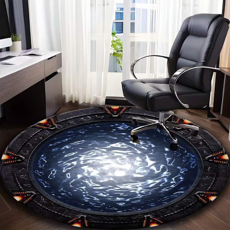 Galaxy-Inspired Round Rug Soft - Soft Rug Nursery ulasan dan harga