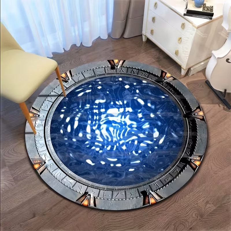 Galaxy-Inspired Round Rug Soft - Soft Rug Nursery ulasan dan harga