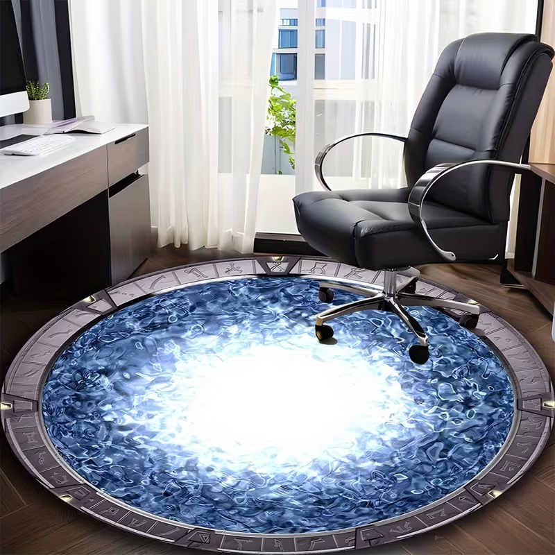Galaxy-Inspired Round Rug Soft - Soft Rug Nursery ulasan dan harga