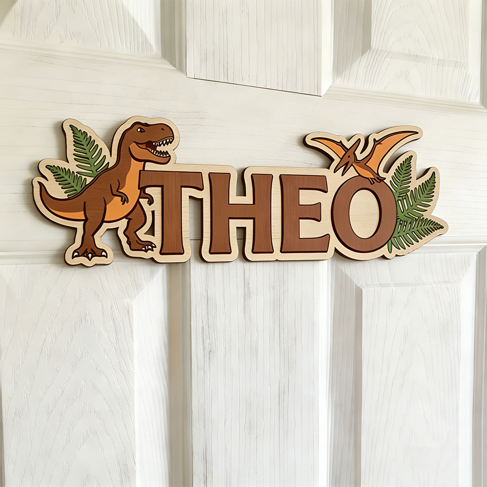 Personalized Dinosaur Name Sig - Baby Nursery Baby ulasan dan harga