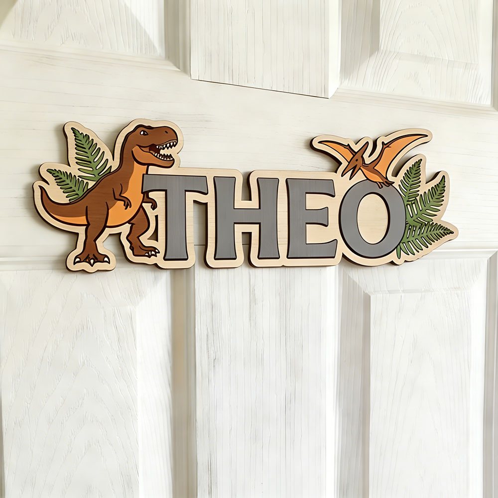Personalized Dinosaur Name Sig - Baby Nursery Baby ulasan dan harga