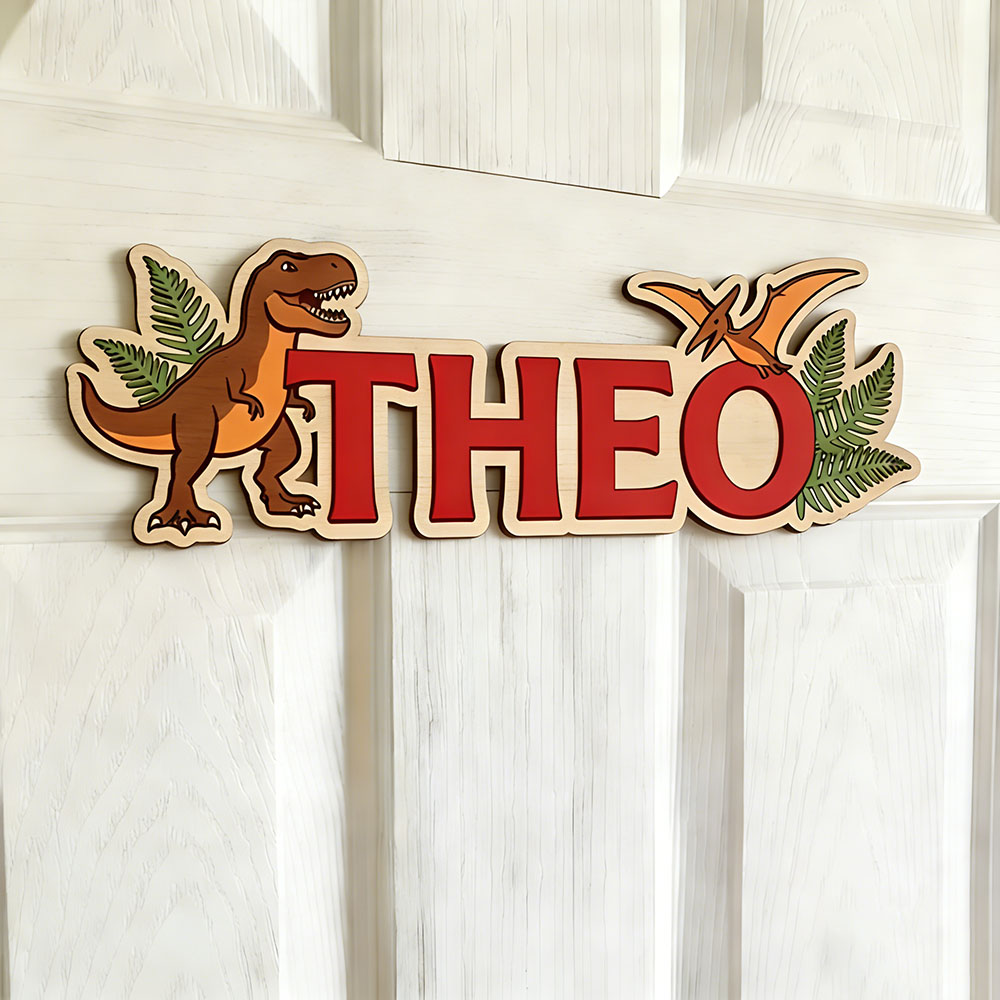 Personalized Dinosaur Name Sig - Baby Nursery Baby ulasan dan harga