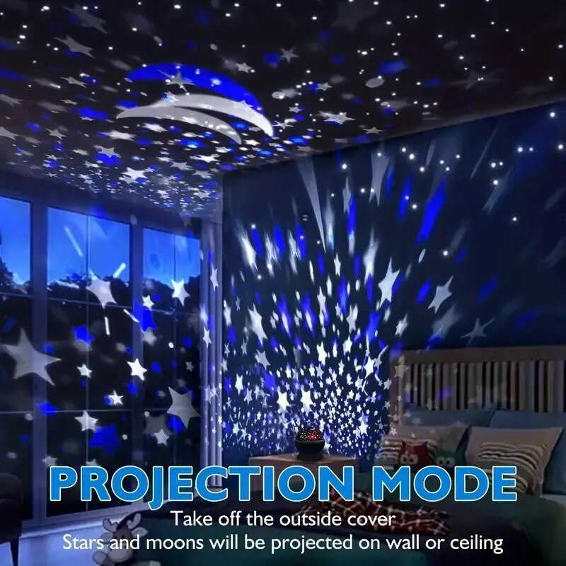 Night Lamp Projector Starry Sk - Baby Nursery Table Lamp ulasan dan harga