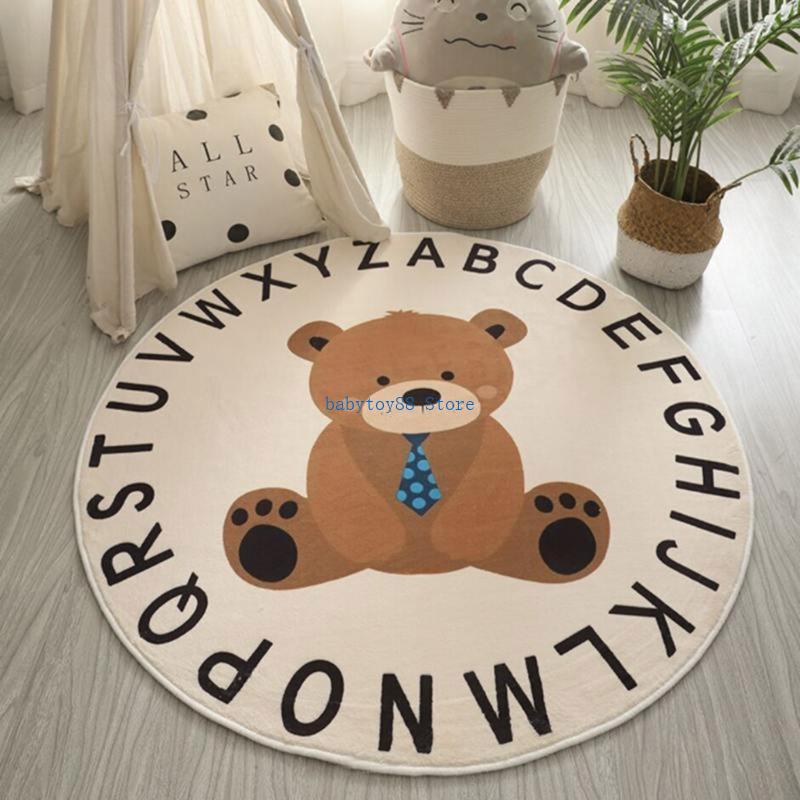 Y4UD Cartoon Animal Print Baby - Baby Nursery Rug ulasan dan harga
