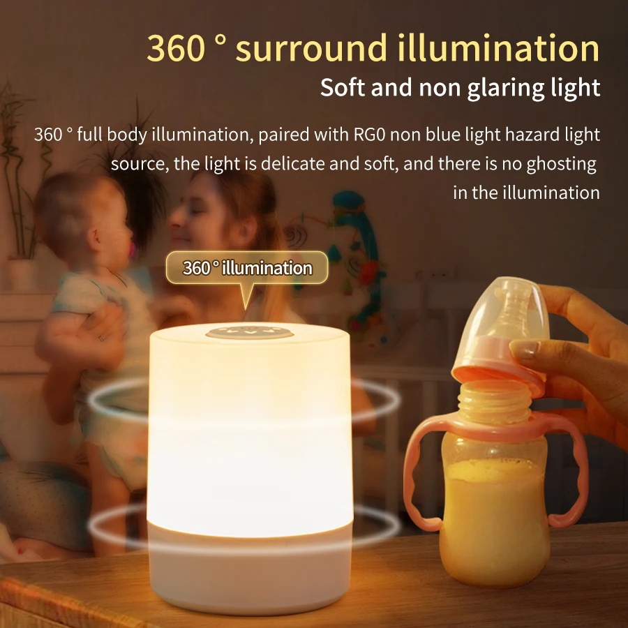 Rechargeable Led Night Light w - Baby Nursery Table Lamp ulasan dan harga