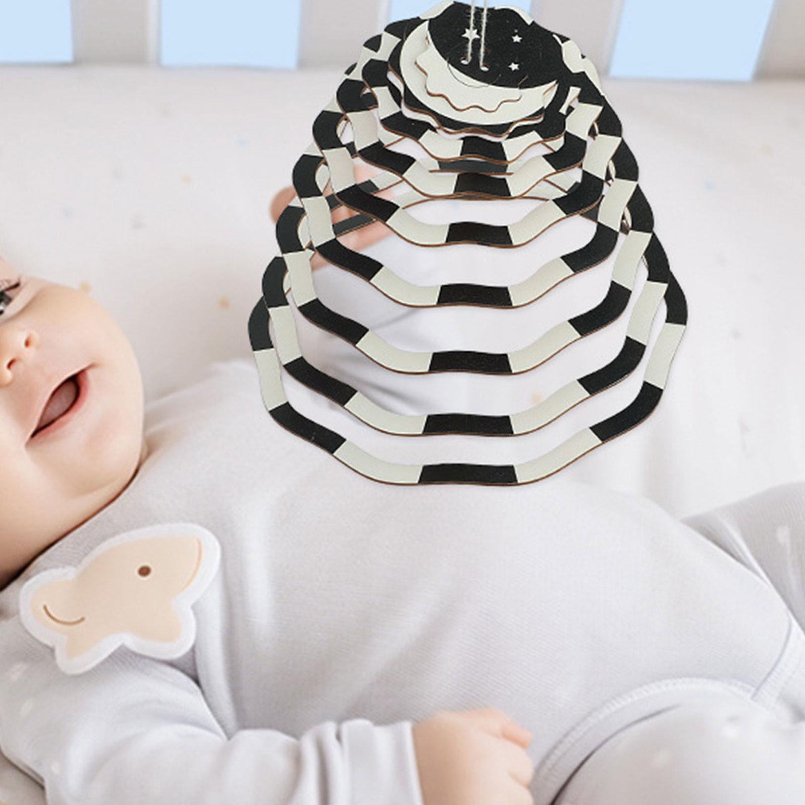 Crib Mobile Sensory Toy ,Black - Baby Nursery Decor Boy ulasan dan harga