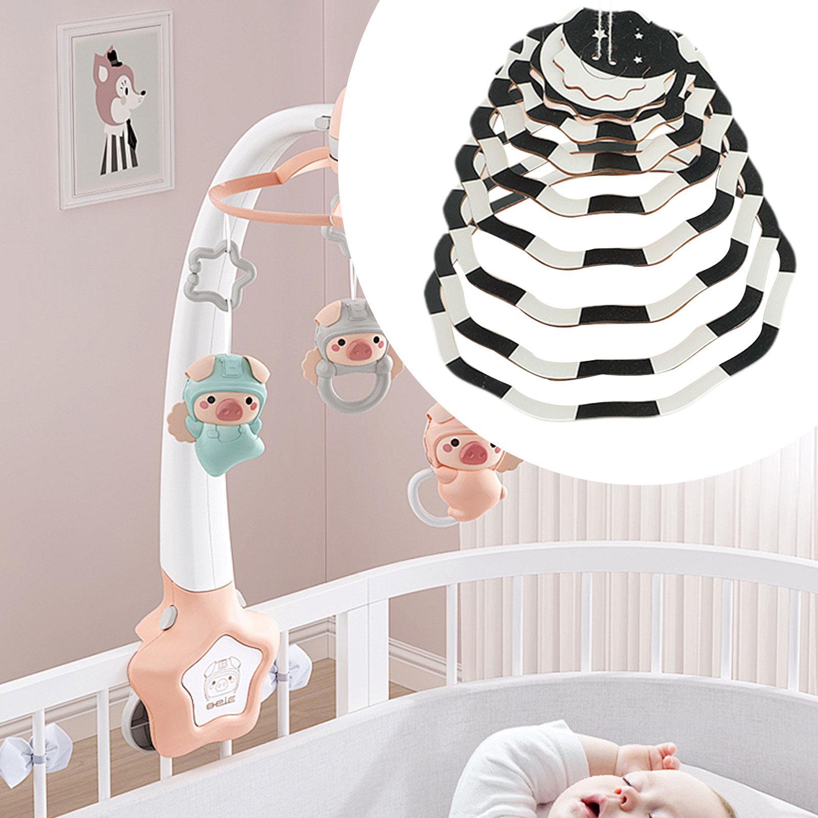 Crib Mobile Sensory Toy ,Black - Baby Nursery Decor Boy ulasan dan harga