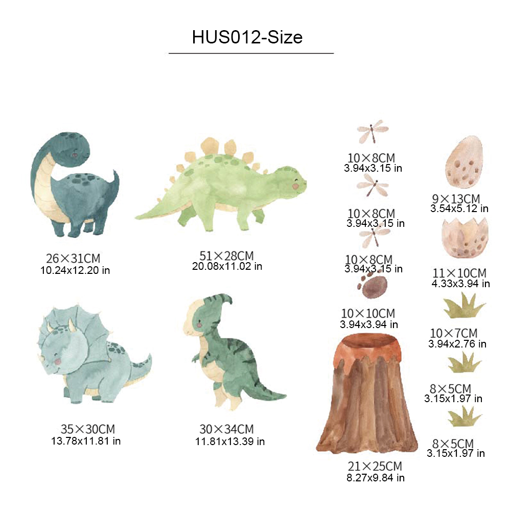 Dinosaur Wall Decals, Dino Alp - Baby Nursery Decor Boy ulasan dan harga