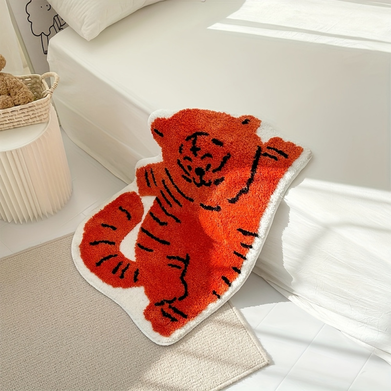 VIKAMA Kawaii Lying Cat Area R - Soft Rug Nursery ulasan dan harga
