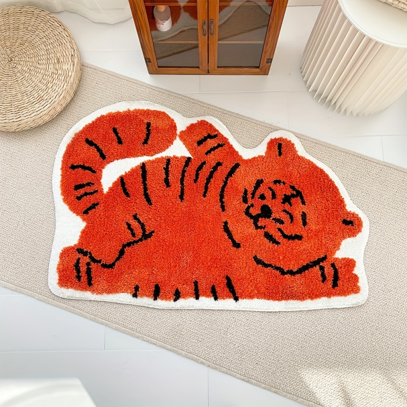 VIKAMA Kawaii Lying Cat Area R - Soft Rug Nursery ulasan dan harga