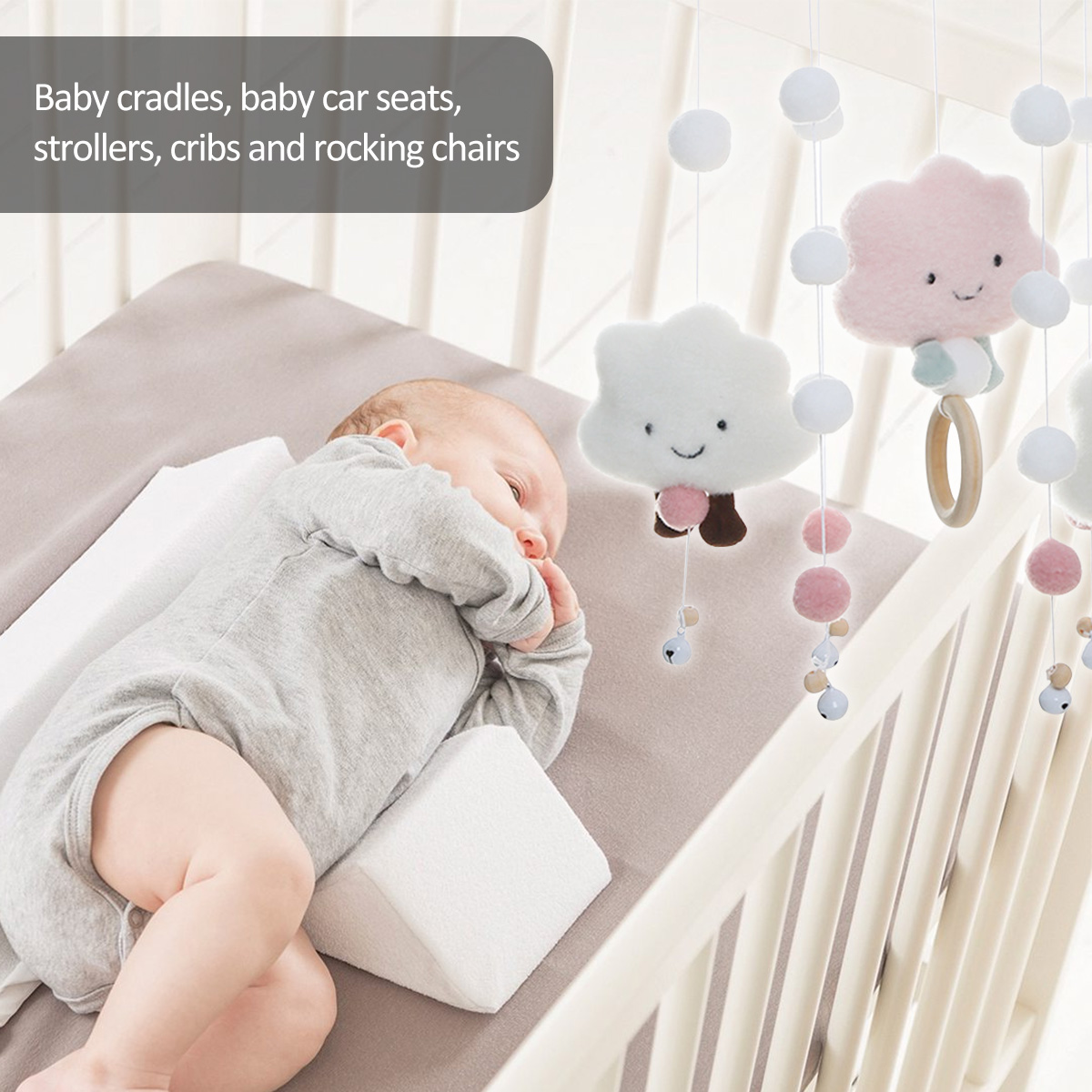 Mobile Wind Chimes with Cloud  - Baby Nursery Mobile ulasan dan harga