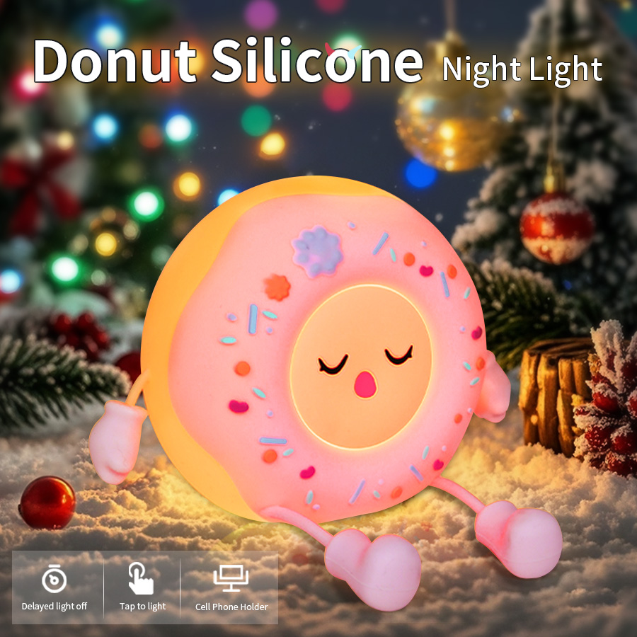 Donut Led Night Light Cartoon  - Baby Nursery Table Lamp ulasan dan harga